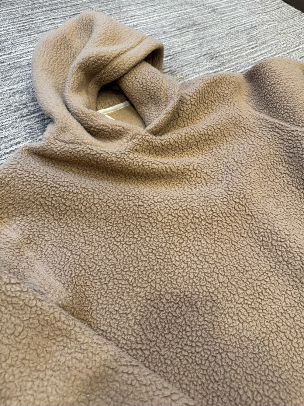 Babaton Plush Hooded Teddy Sweater - Camel Brown - Picture 4 of 8